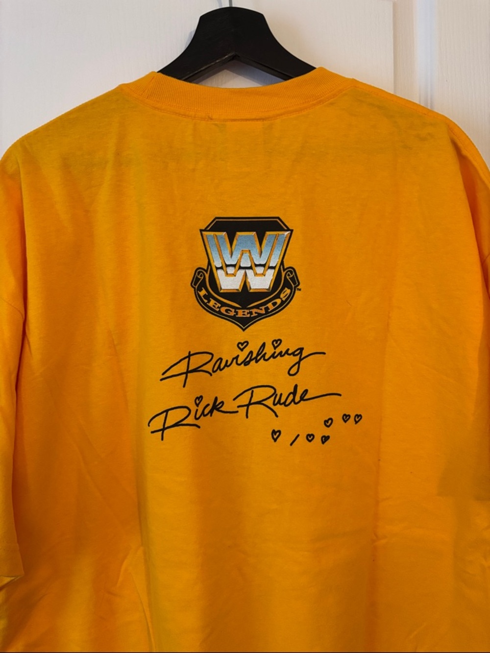 WWE Rick Rude 'Simply Ravishing' Graphic Tee - Yellow - Picture 4 of 4